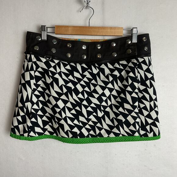 Zand Amsterdam Adjustable Reversible Wrap Skirt Boho Chic One Size - Picture 10 of 14